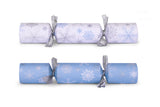 Christmas Crackers - 12 Icy Snowflake 12 inch Deluxe Christmas Crackers