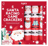 Christmas Crackers - 6 Santa Racing Game 12 inch Crackers from Heart and Soul Studio Celebration Crackers, Christmas Crackers in France, Crackers de Noel, Petards de Noel en France, Diablotins en France