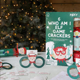 Christmas Crackers - 6 Elf Who Am I Game 12 inch Crackers from Heart and Soul Studio Celebration Crackers, Christmas Crackers in France, Crackers de Noel, Petards de Noel en France, Diablotins en France