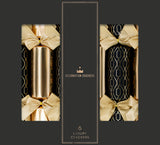Christmas Crackers - 6 Regency Midnight Gold 13 inch Christmas Crackers, Christmas Crackers in France, Crackers de Noel, Petards de Noel en France, Diablotins en France