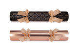Christmas Crackers - 6 Regency Midnight Gold 13 inch Christmas Crackers