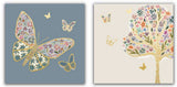 Blank Cards - Pack Of 8 - Floral Butterfly from Ling Design Ltd , English cards in France