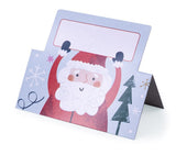 Christmas Place Card - 6 Place Cards Foxy Santa