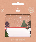 Christmas Place Card - 6 Place Cards Christmas Forest From Heart and Soul Studio Limited